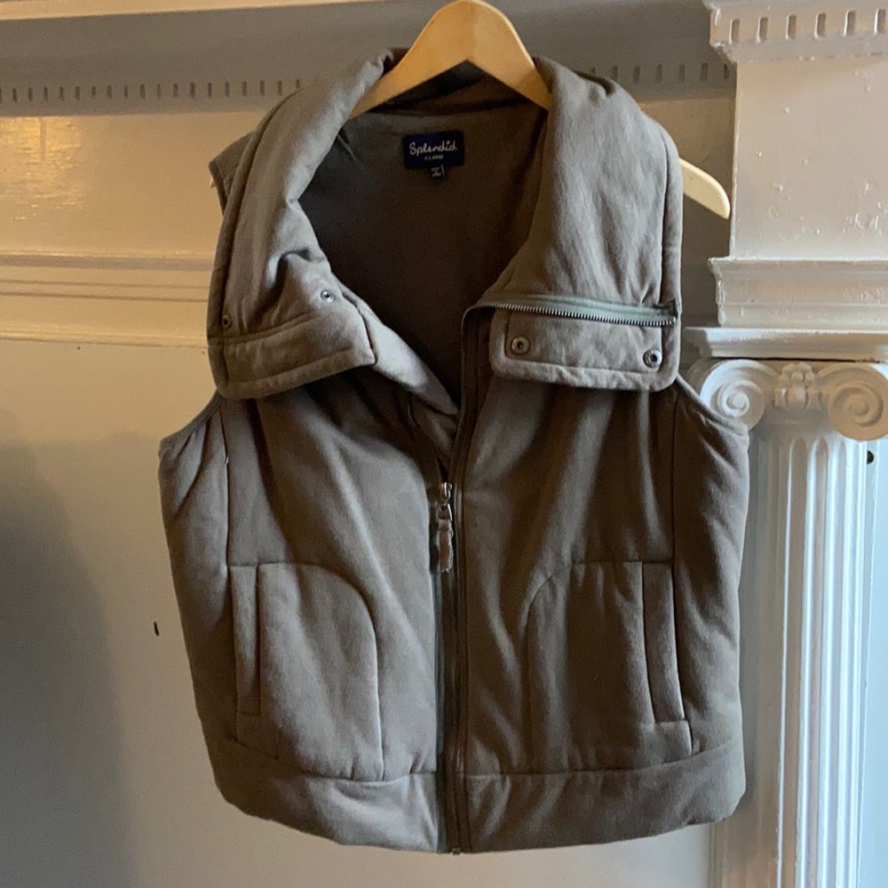 Splendid green puff vest